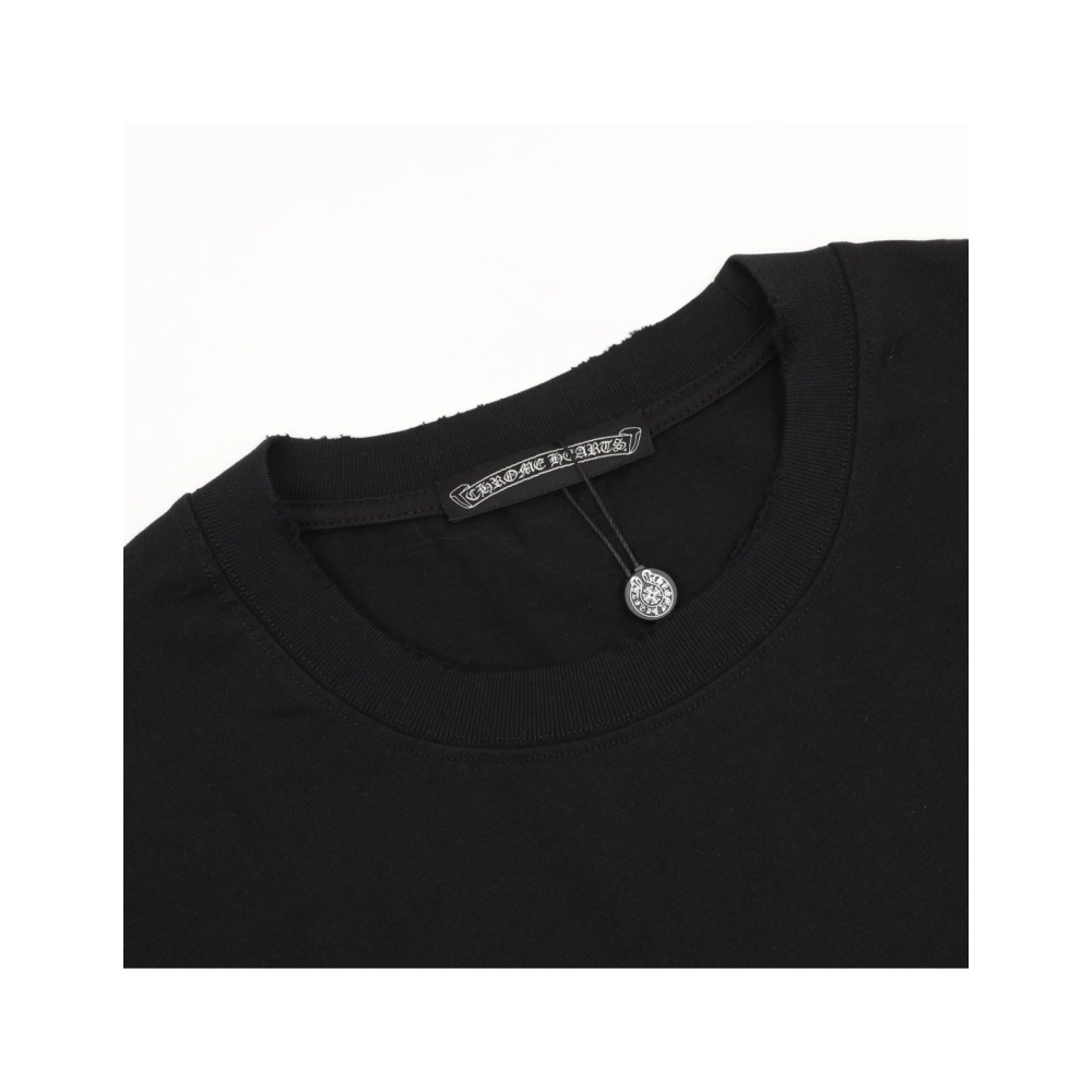 Chrome Hearts Horseshoe Burnout Patch Embroidery Distressed Short Sleeve 241