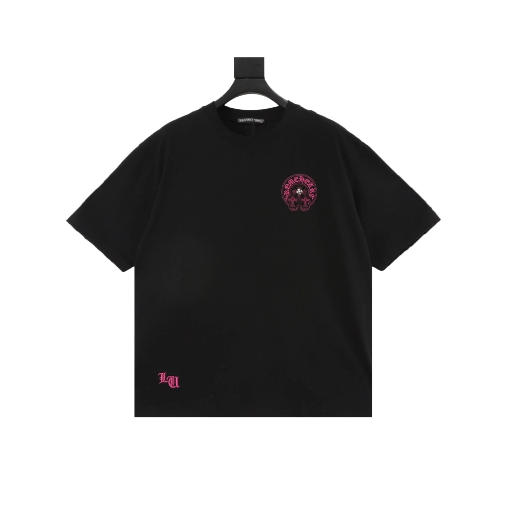 Chrome Hearts Horseshoe Burnout Patch Embroidery Distressed Short Sleeve 241