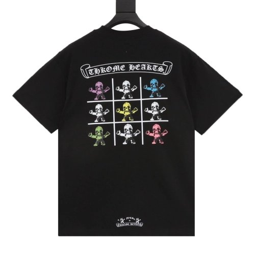 Chrome Hearts Nine-Grid Skull Print Short Sleeve 244