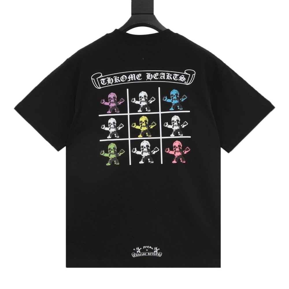 Chrome Hearts Nine-Grid Skull Print Short Sleeve 244