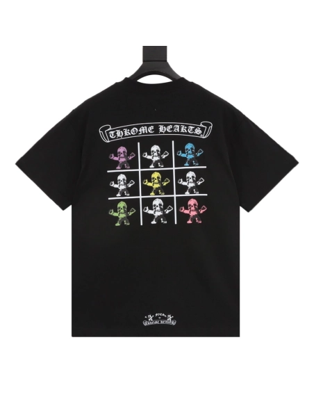 Chrome Hearts Nine-Grid Skull Print Short Sleeve 244