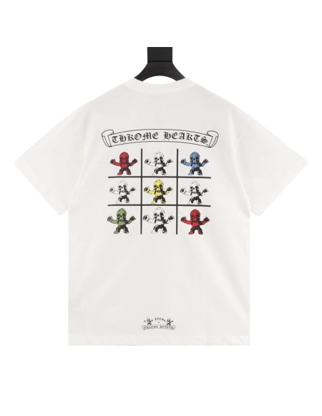 Chrome Hearts Nine-Grid Skull Print Short Sleeve 245