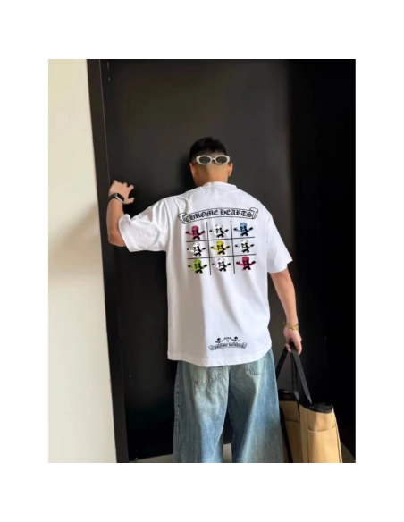 Chrome Hearts Nine-Grid Skull Print Short Sleeve 245