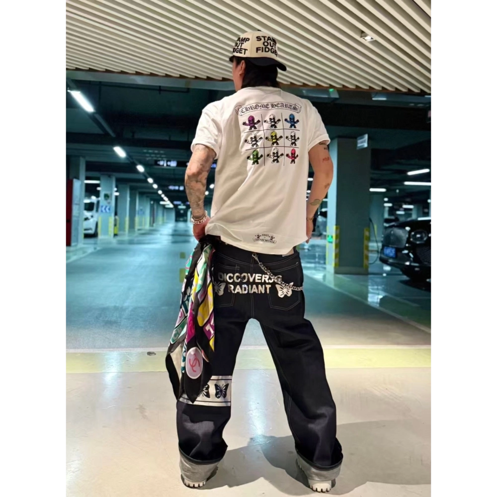 Chrome Hearts Nine-Grid Skull Print Short Sleeve 245