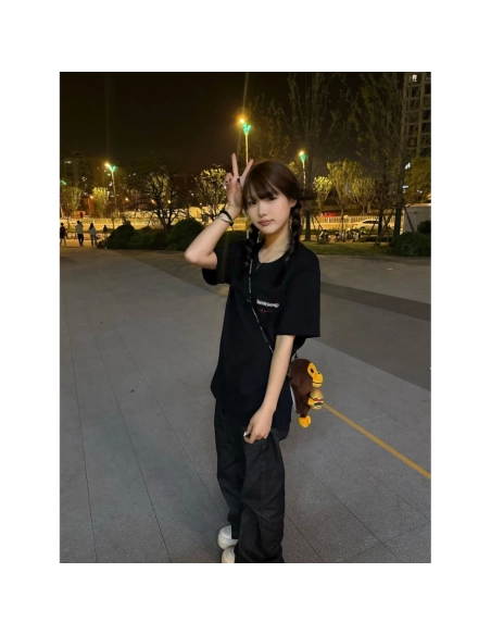 Chrome Hearts Vertical Flag Print Short Sleeve 246