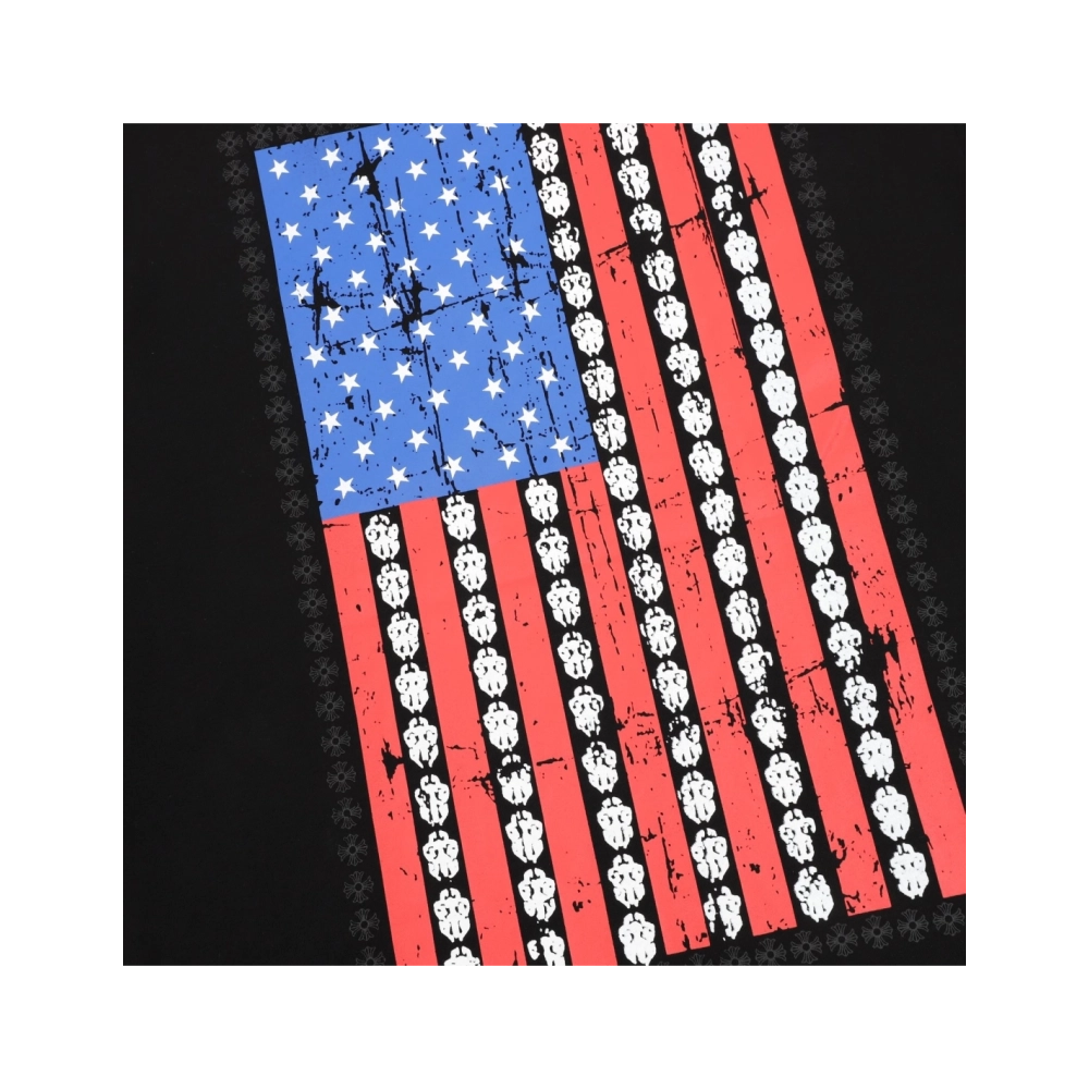 Chrome Hearts Vertical Flag Print Short Sleeve 246
