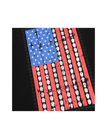 Chrome Hearts Vertical Flag Print Short Sleeve 246