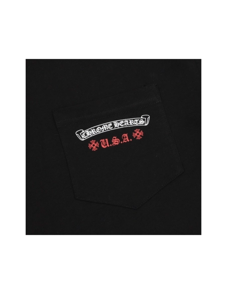 Chrome Hearts Vertical Flag Print Short Sleeve 246