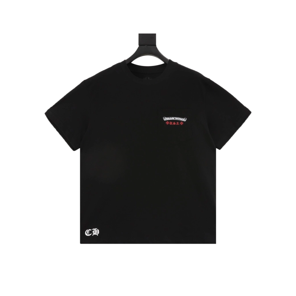 Chrome Hearts Vertical Flag Print Short Sleeve 246