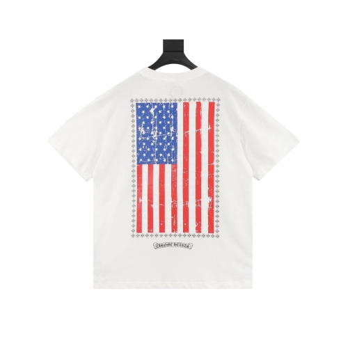Chrome Hearts Vertical Flag Print Short Sleeve 247