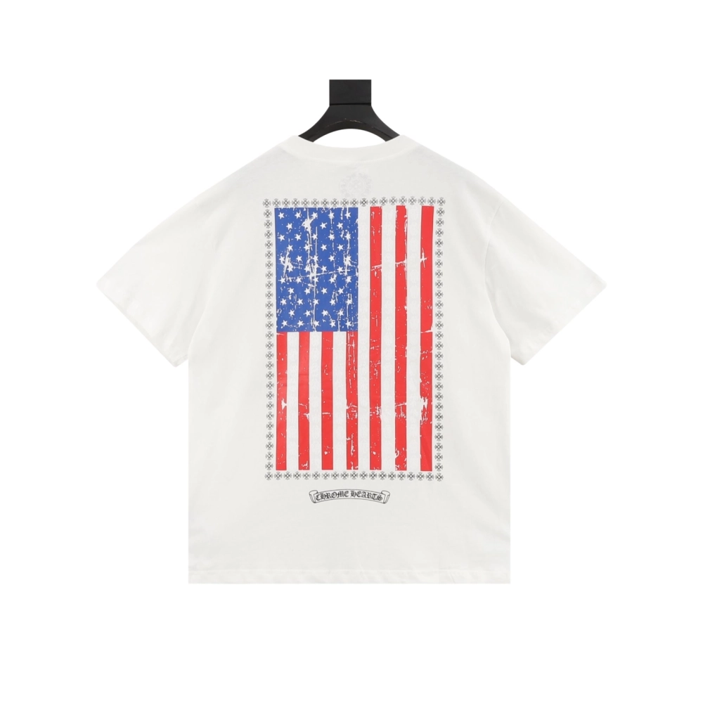 Chrome Hearts Vertical Flag Print Short Sleeve 247