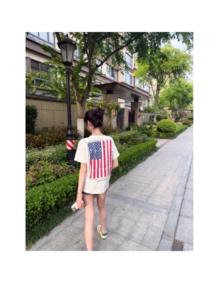Chrome Hearts Vertical Flag Print Short Sleeve 247