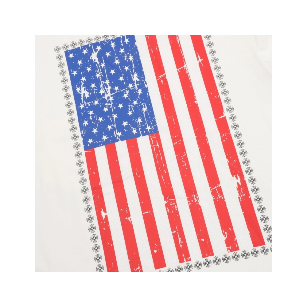 Chrome Hearts Vertical Flag Print Short Sleeve 247