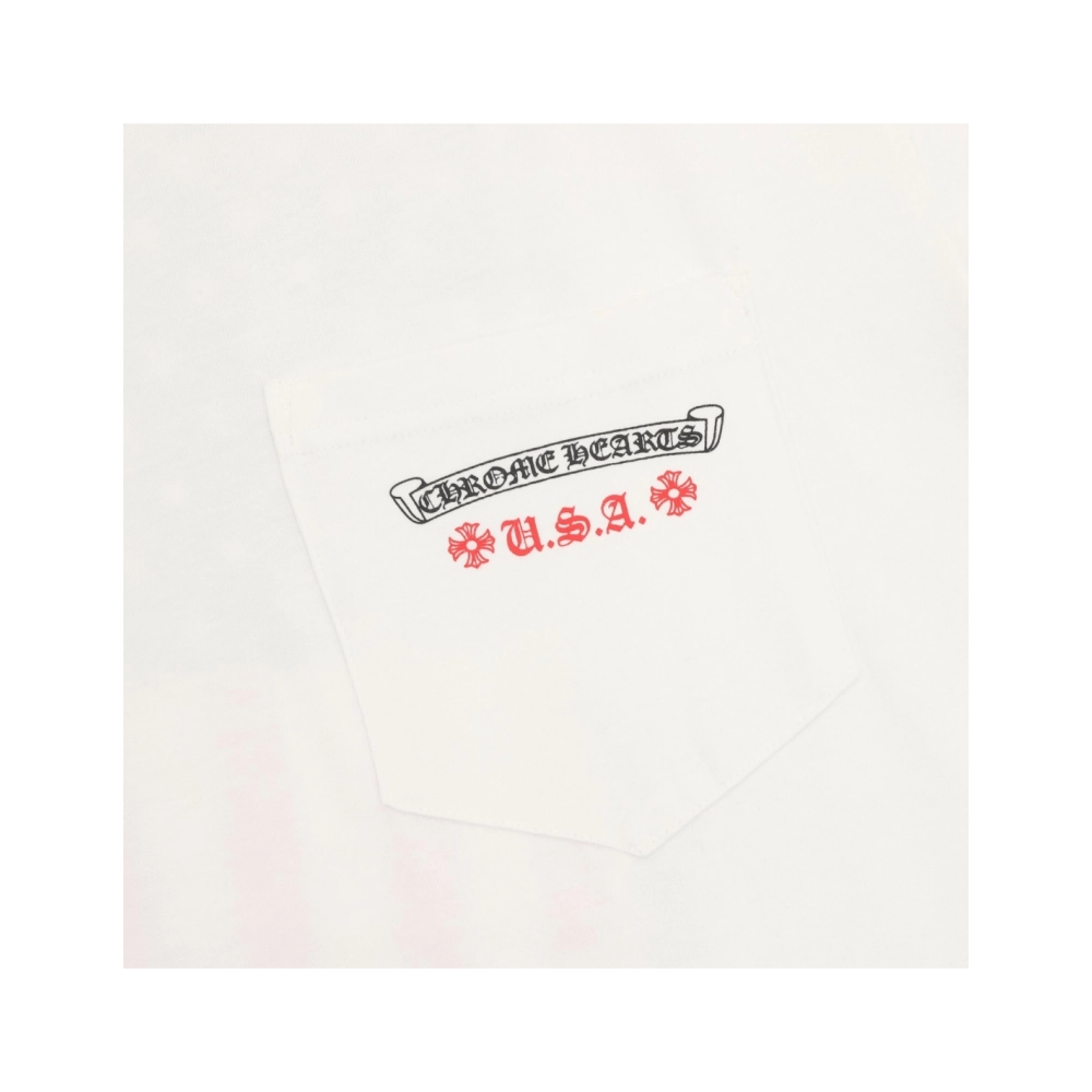 Chrome Hearts Vertical Flag Print Short Sleeve 247