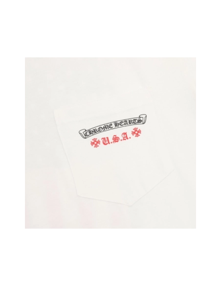 Chrome Hearts Vertical Flag Print Short Sleeve 247