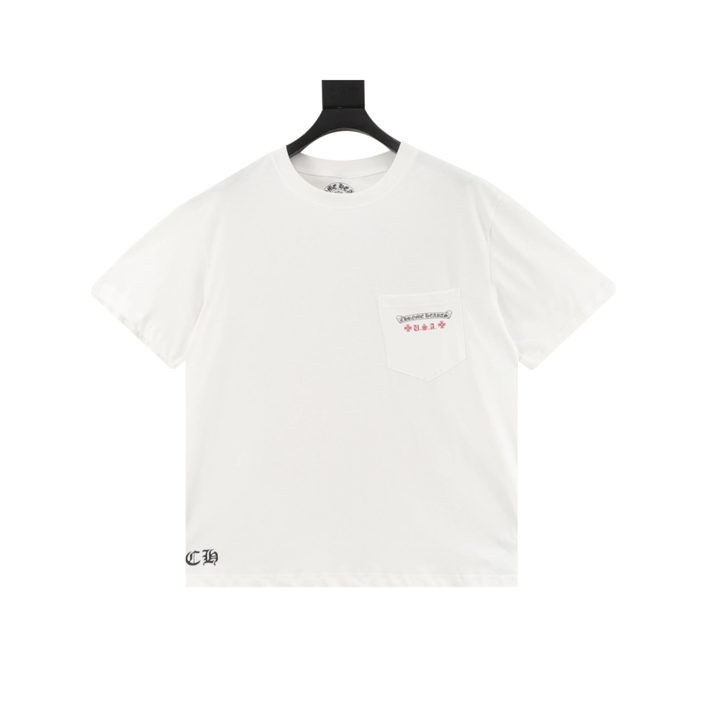 Chrome Hearts Vertical Flag Print Short Sleeve 247