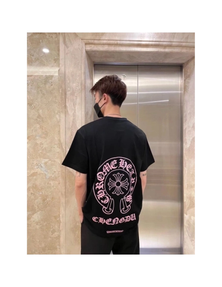 Chrome Hearts Horseshoe Cross Print Short Sleeve 248
