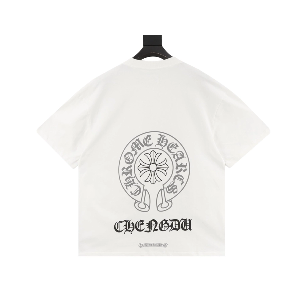 Chrome Hearts Horseshoe Cross Print Short Sleeve 250