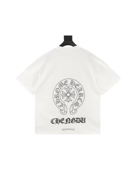 Chrome Hearts Horseshoe Cross Print Short Sleeve 250