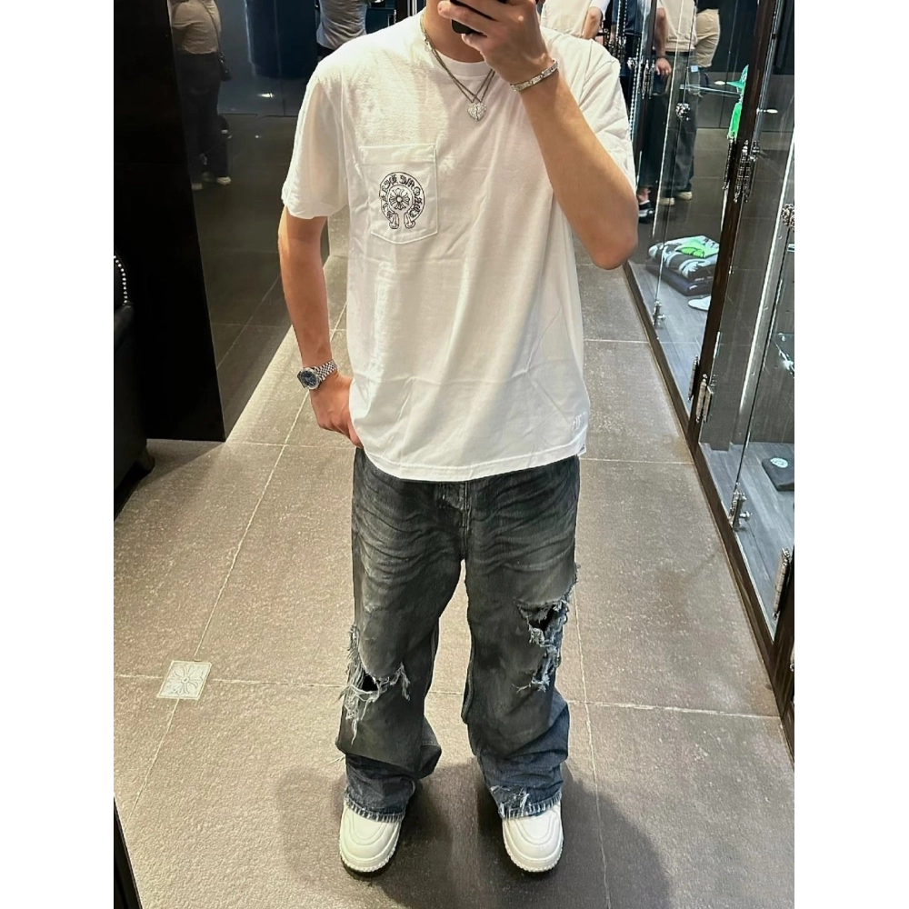 Chrome Hearts Horseshoe Cross Print Short Sleeve 250