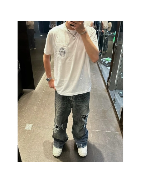 Chrome Hearts Horseshoe Cross Print Short Sleeve 250