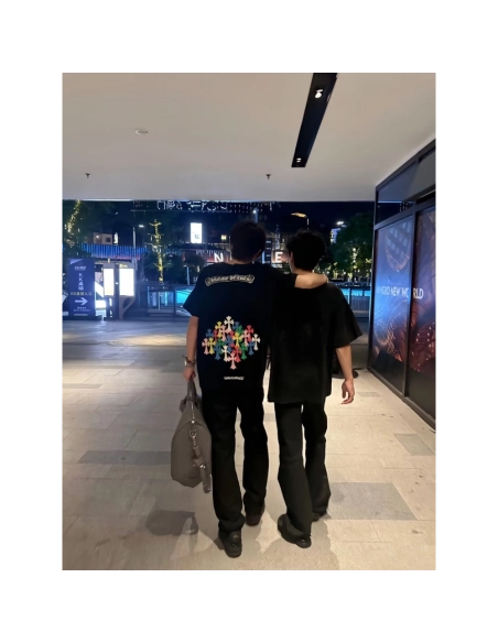 Chrome Hearts Colorful Cross Print Short Sleeve 251