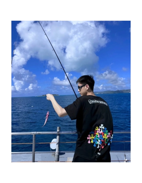 Chrome Hearts Colorful Cross Print Short Sleeve 251