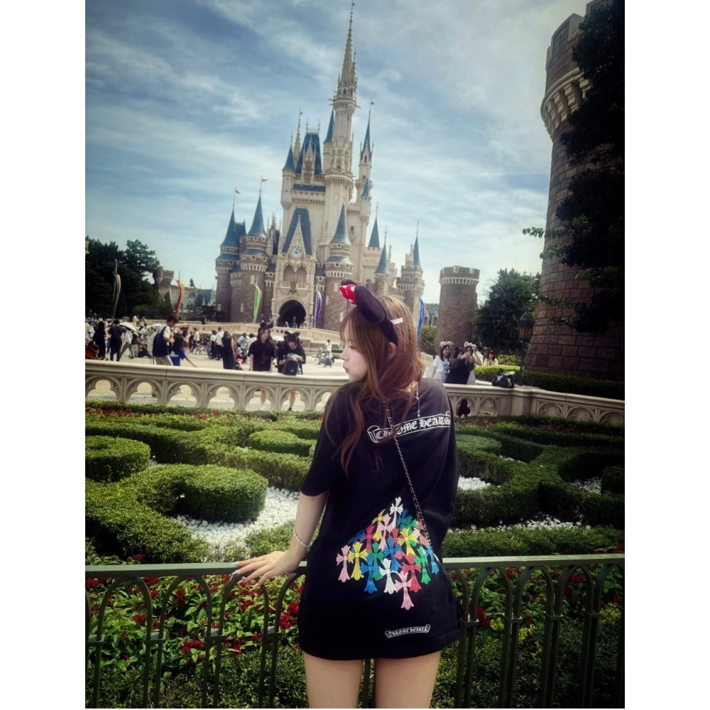 Chrome Hearts Colorful Cross Print Short Sleeve 251