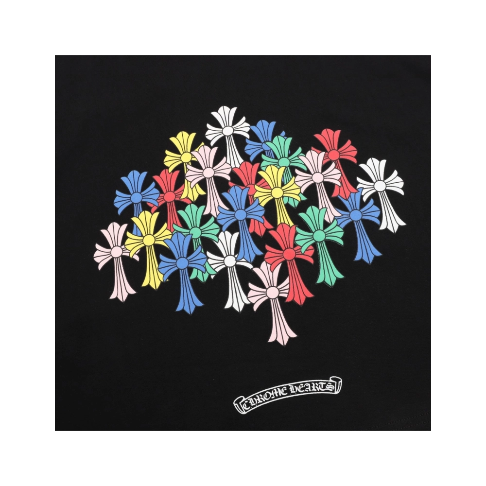 Chrome Hearts Colorful Cross Print Short Sleeve 251