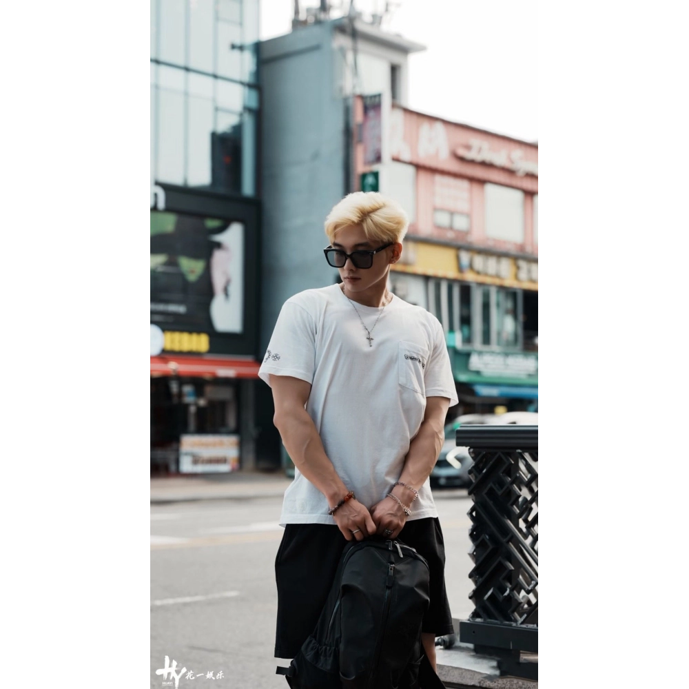 Chrome Hearts Colorful Cross Print Short Sleeve 252