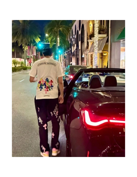 Chrome Hearts Colorful Cross Print Short Sleeve 252