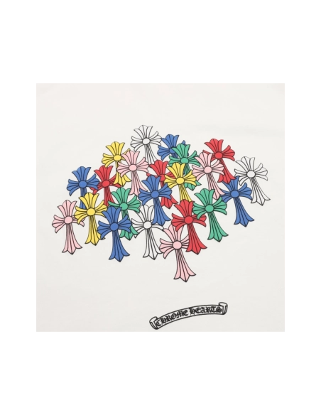 Chrome Hearts Colorful Cross Print Short Sleeve 252