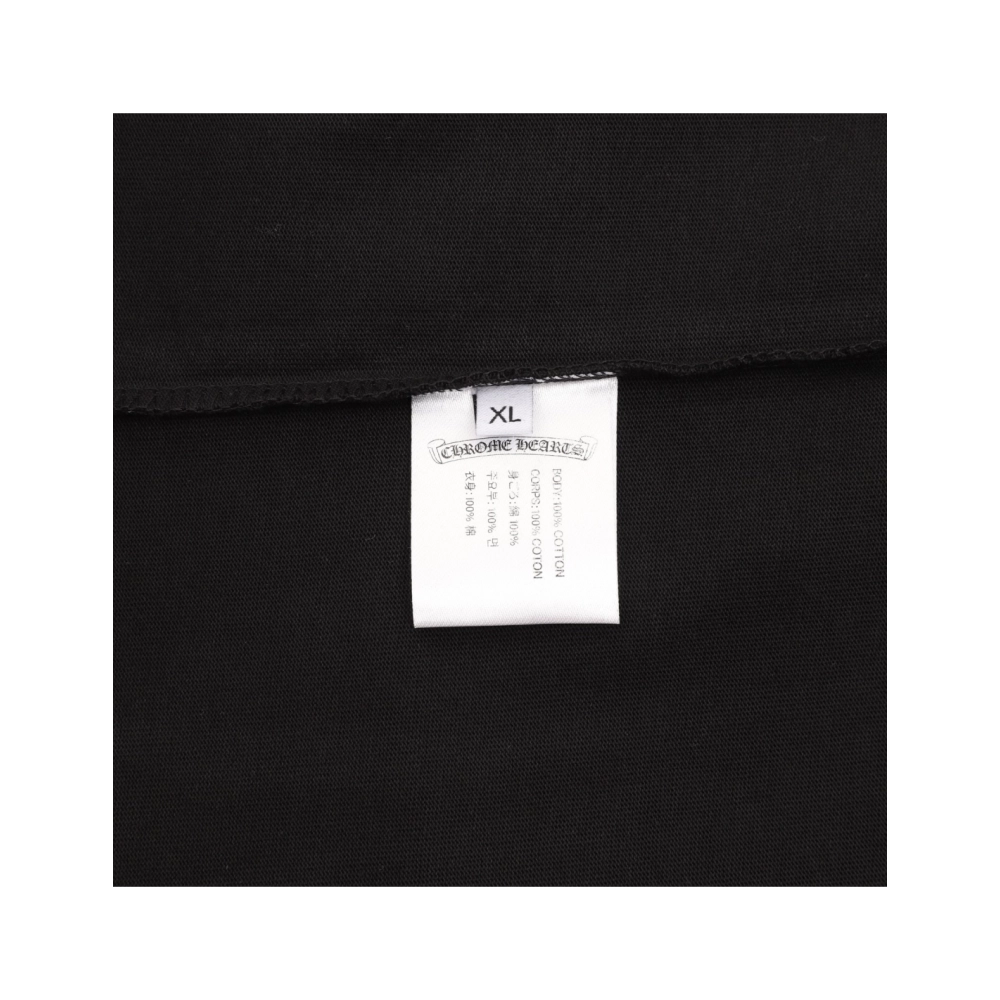 Chrome Hearts Color-Block Gothic Letter Cross Necklace Short Sleeve 253