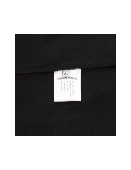 Chrome Hearts Color-Block Gothic Letter Cross Necklace Short Sleeve 253