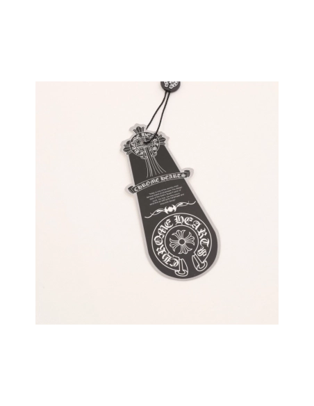 Chrome Hearts Color-Block Gothic Letter Cross Necklace Short Sleeve 254