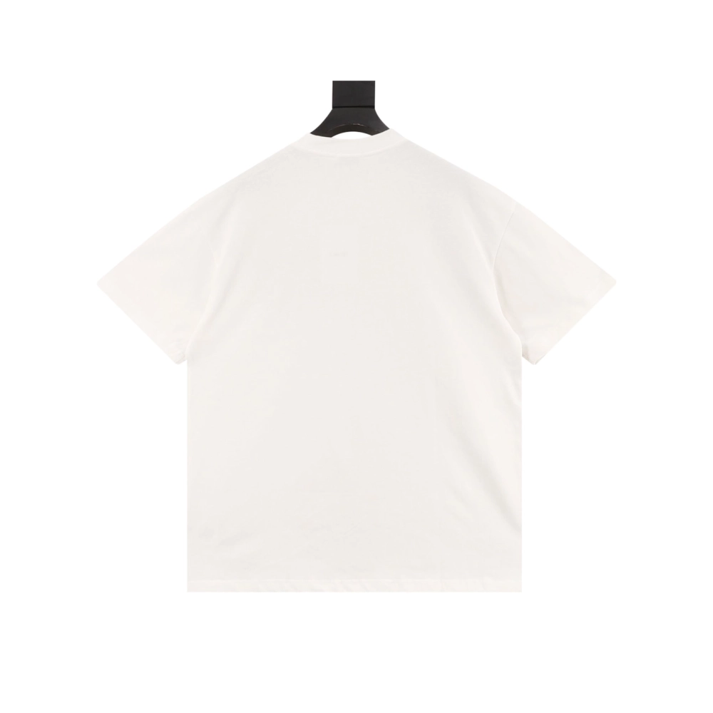 Chrome Hearts Color-Block Gothic Letter Cross Necklace Short Sleeve 254