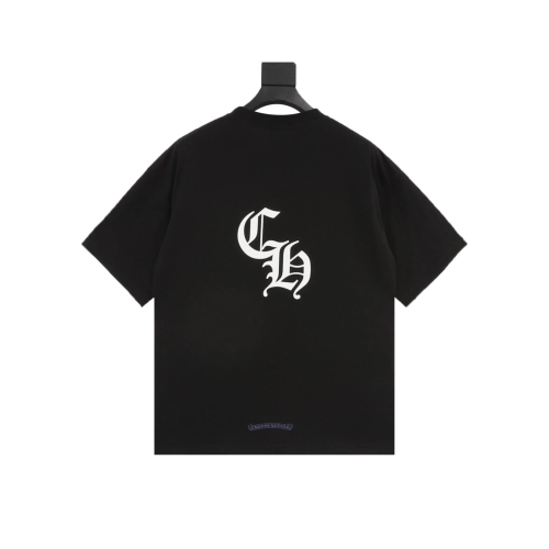 Chrome Hearts Gothic Minimalist Letter Print Short Sleeve 255