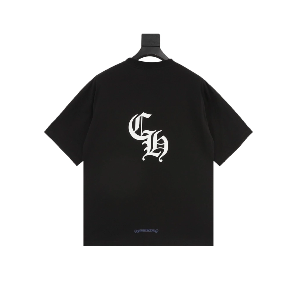 Chrome Hearts Gothic Minimalist Letter Print Short Sleeve 255