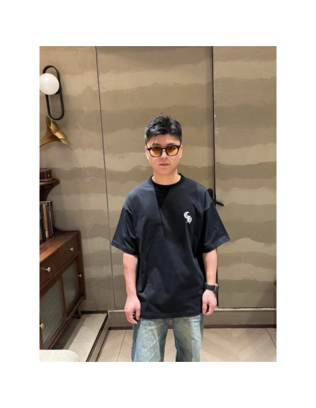Chrome Hearts Gothic Minimalist Letter Print Short Sleeve 255