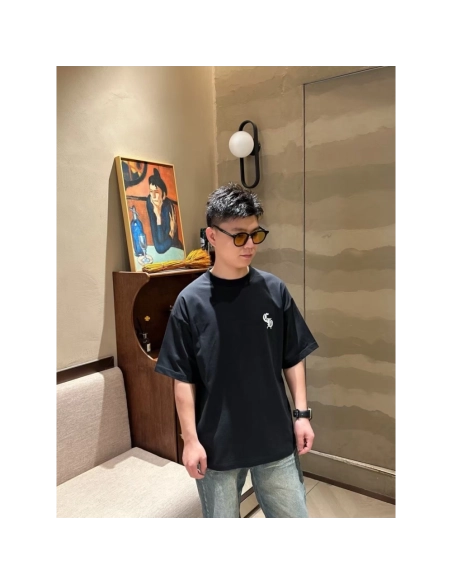 Chrome Hearts Gothic Minimalist Letter Print Short Sleeve 255