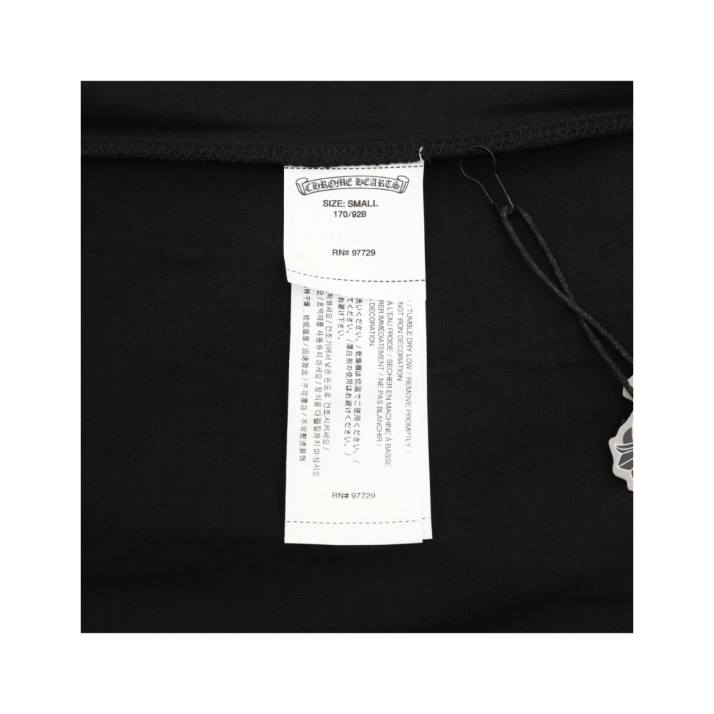Chrome Hearts Gothic Minimalist Letter Print Short Sleeve 255