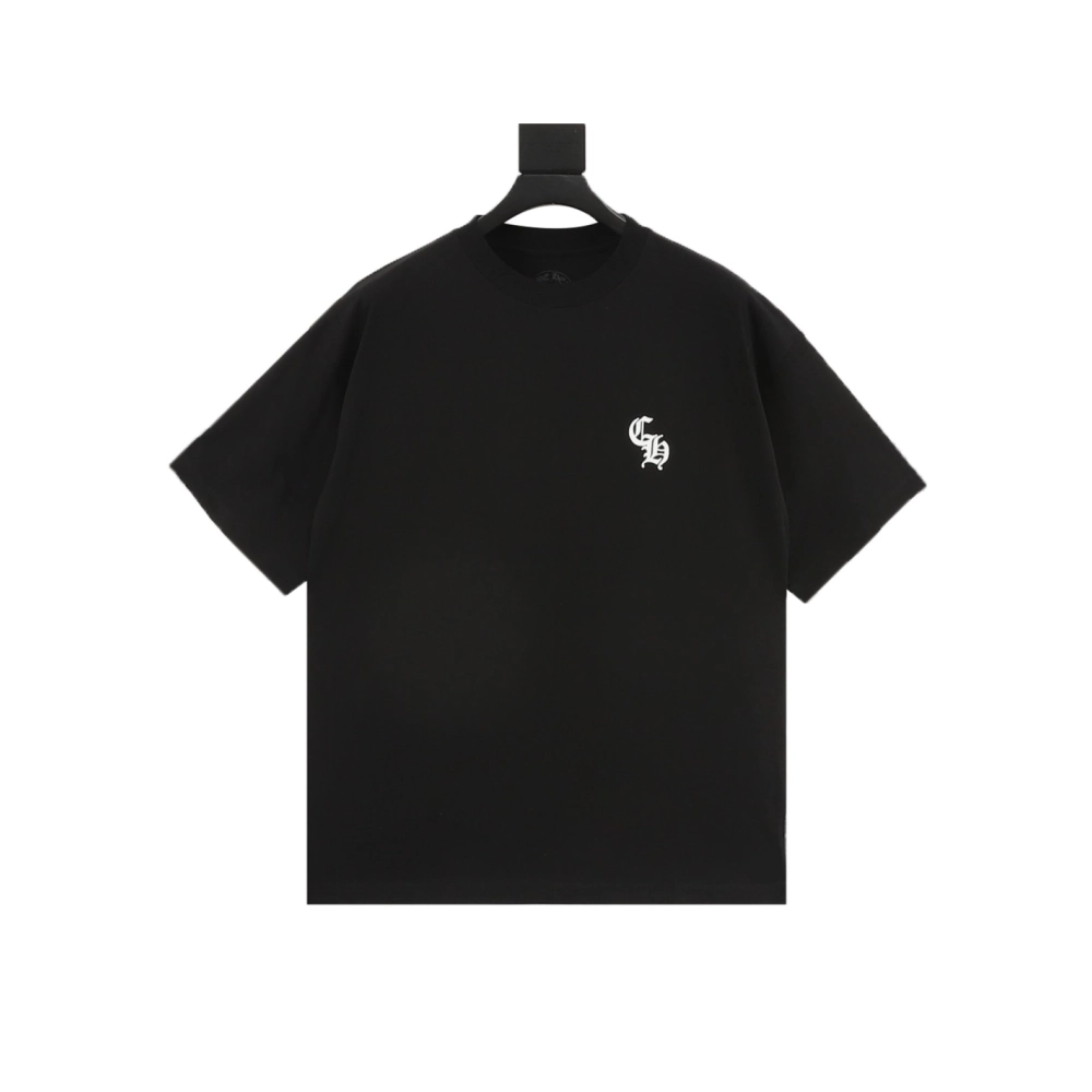 Chrome Hearts Gothic Minimalist Letter Print Short Sleeve 255