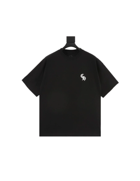 Chrome Hearts Gothic Minimalist Letter Print Short Sleeve 255