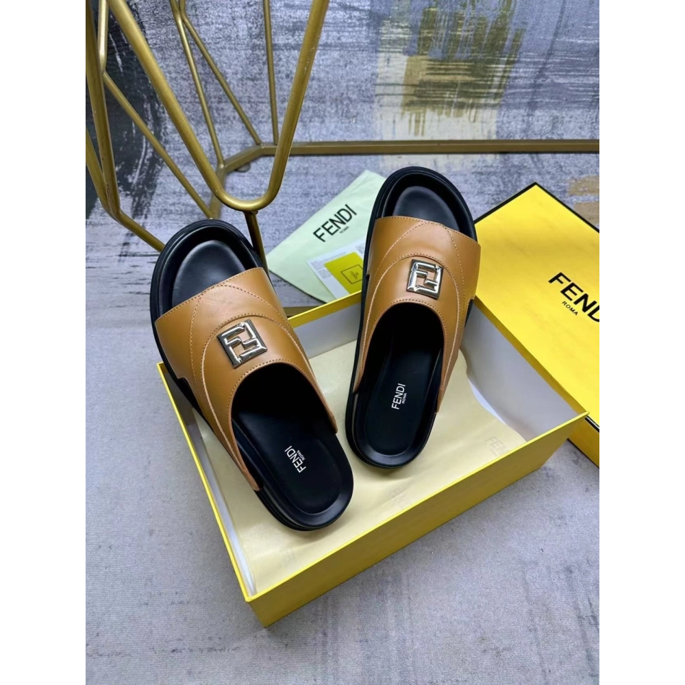 Fendi Slippers 019,Fendi Slippers,Slides Slippers,More Brands