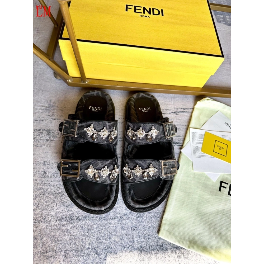 Fendi Slippers 003,Fendi Slippers,Slides Slippers,More Brands