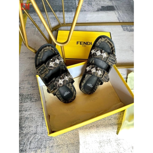 Fendi Slippers 004,Fendi Slippers,Slides Slippers,More Brands