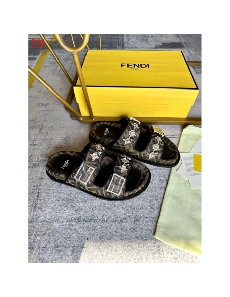 Fendi Slippers 004,Fendi Slippers,Slides Slippers,More Brands