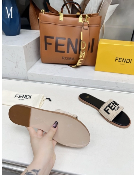 Fendi Slippers 021,Fendi Slippers,Slides Slippers,More Brands