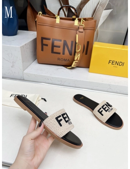 Fendi Slippers 021,Fendi Slippers,Slides Slippers,More Brands