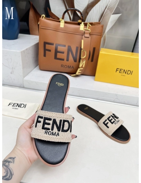 Fendi Slippers 021,Fendi Slippers,Slides Slippers,More Brands